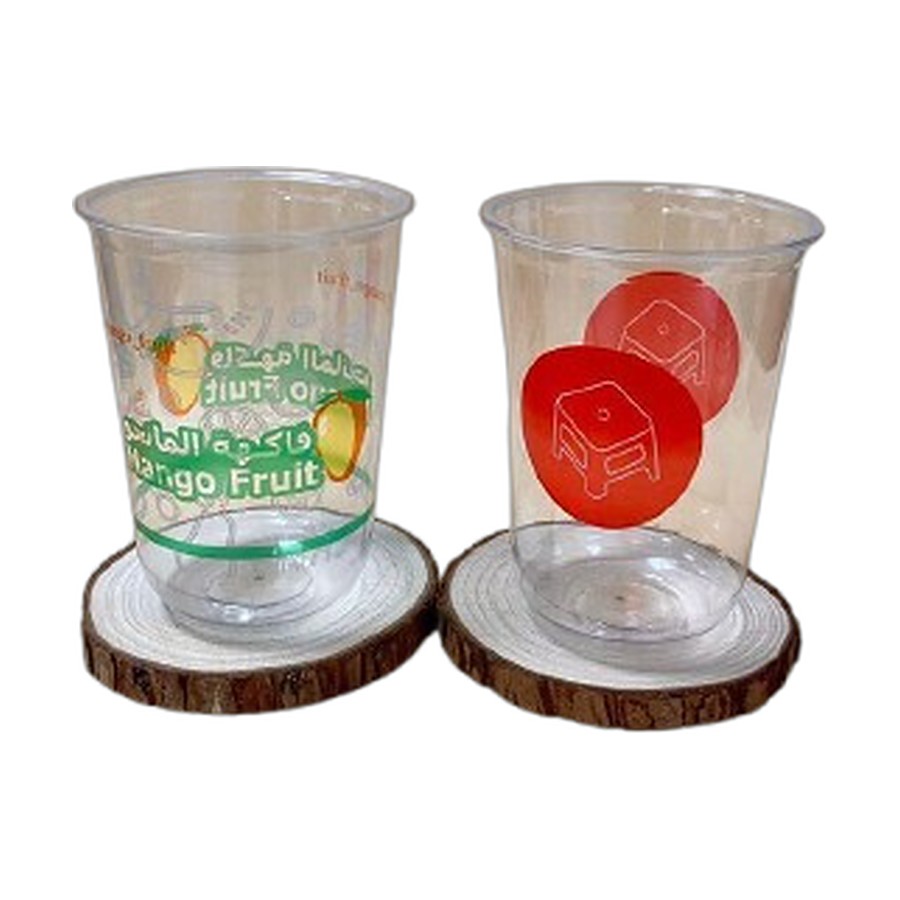 Clear PET Juice Cups 4oz (120 ml) with Flat Lids – Pack of 1000 Sets – flat lids with straw hole, PET cups for cafés & restaurants (photo 3)
