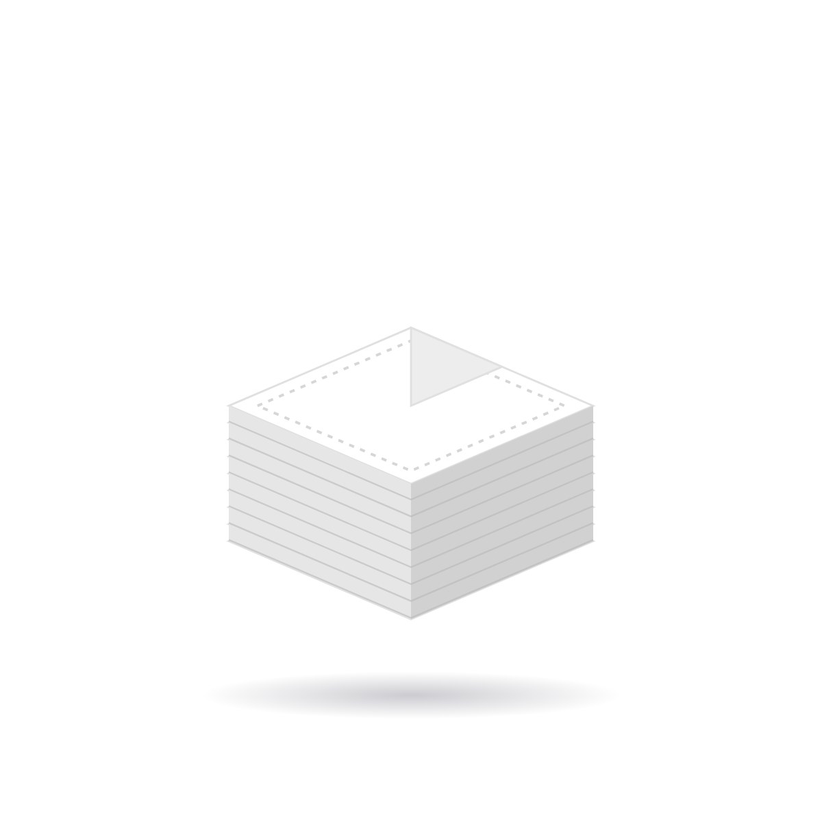 2-Ply White Lunch Napkins 33 × 33 cm Quarter Fold – Carton of 2000 – lunch napkins, paper napkins for cafés & restaurants (photo 2)