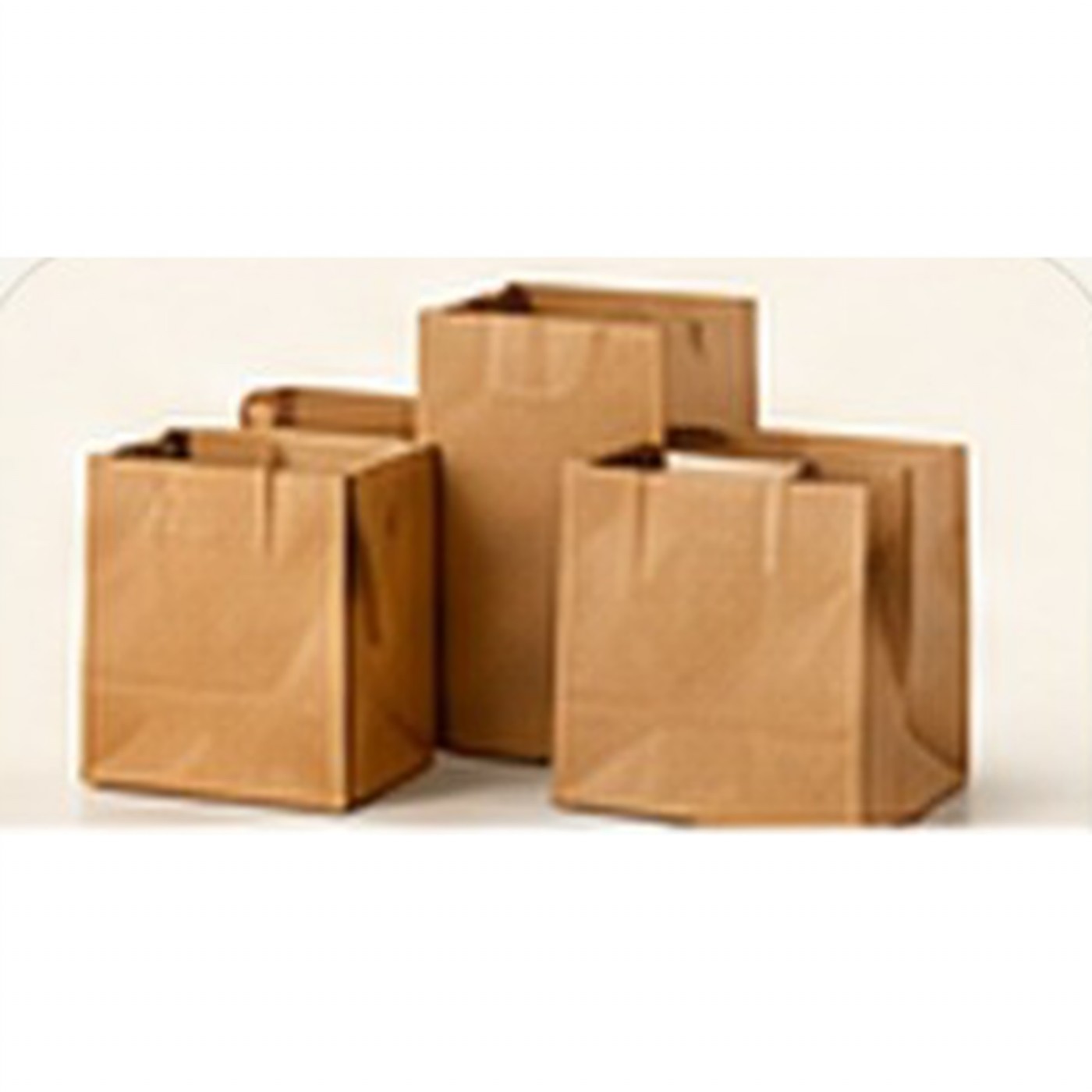 Kraft SOS Takeaway Paper Bags Medium 180 × 110 × 300 mm – Pack of 500 – kraft paper bags, paper bags for cafés & restaurants