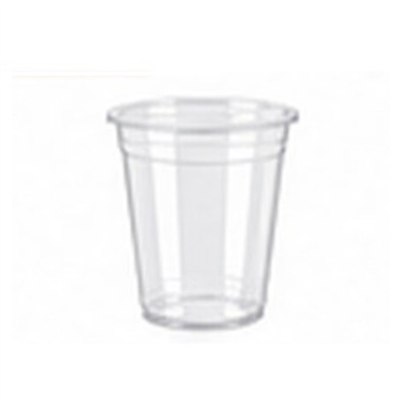 Clear PET Juice Cups 8oz (240 ml) with Flat Lids – Pack of 1000 Sets – flat lids with straw hole, PET cups for cafés & restaurants