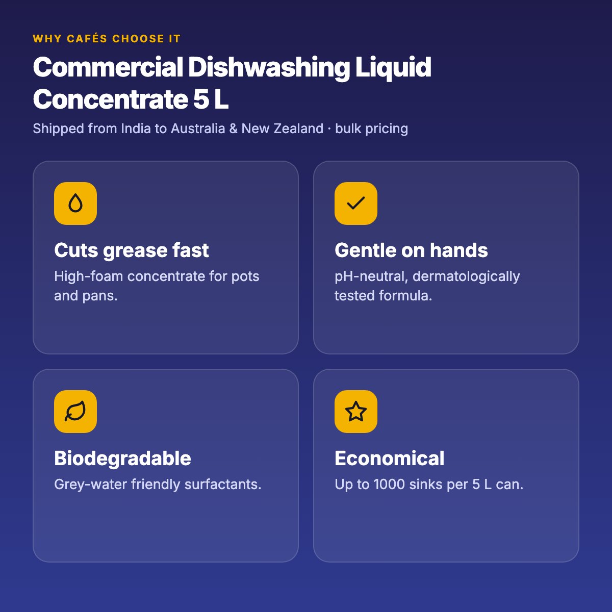 Commercial Dishwashing Liquid Concentrate 5 L – Lemon – dishwash liquid, disposable gloves for cafés & restaurants (photo 4)