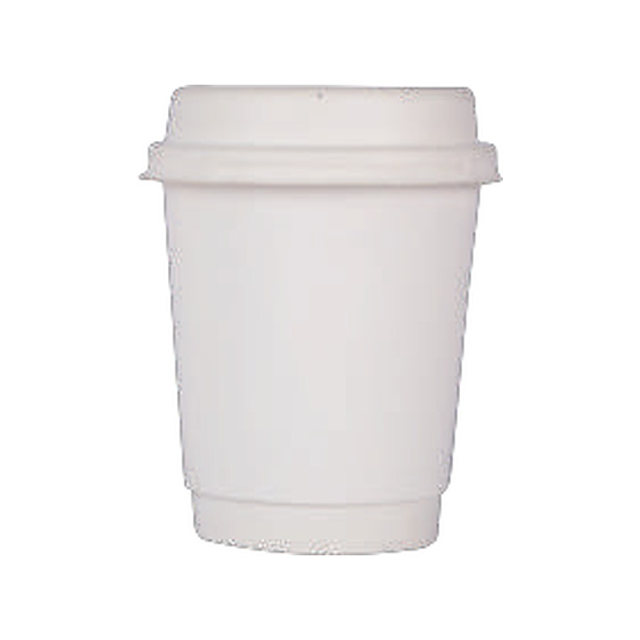 Double Wall White Paper Coffee Cups 12oz (350 ml) – Carton of 500 – paper coffee cups, double wall cups for cafés & restaurants (photo 2)